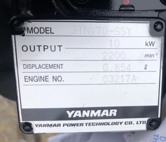 New original engine assembly 3TNV70-SSY for excavator