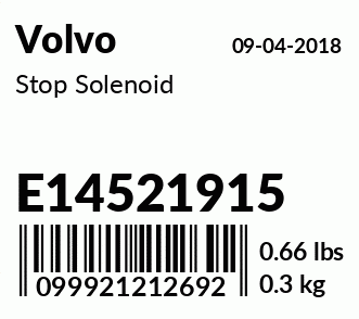 E14521915 : FUEL CUT-OFF SOLENOID
