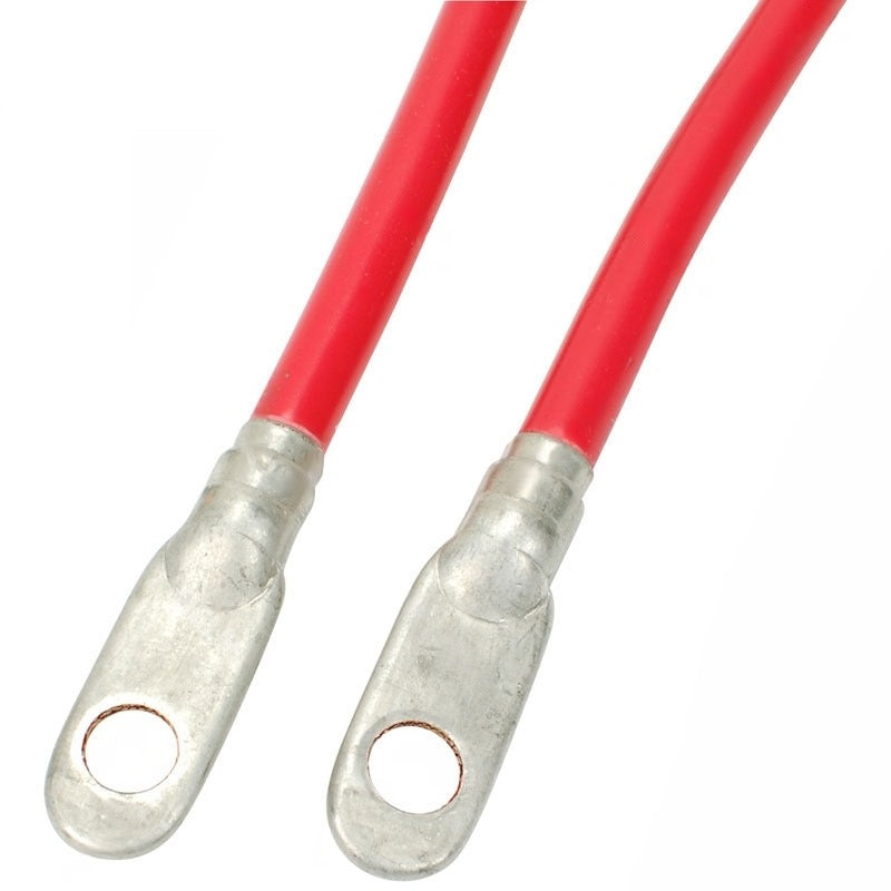 4333 : JUMPER CABLE (6 GAUGE LUG 12" RED) - motofork