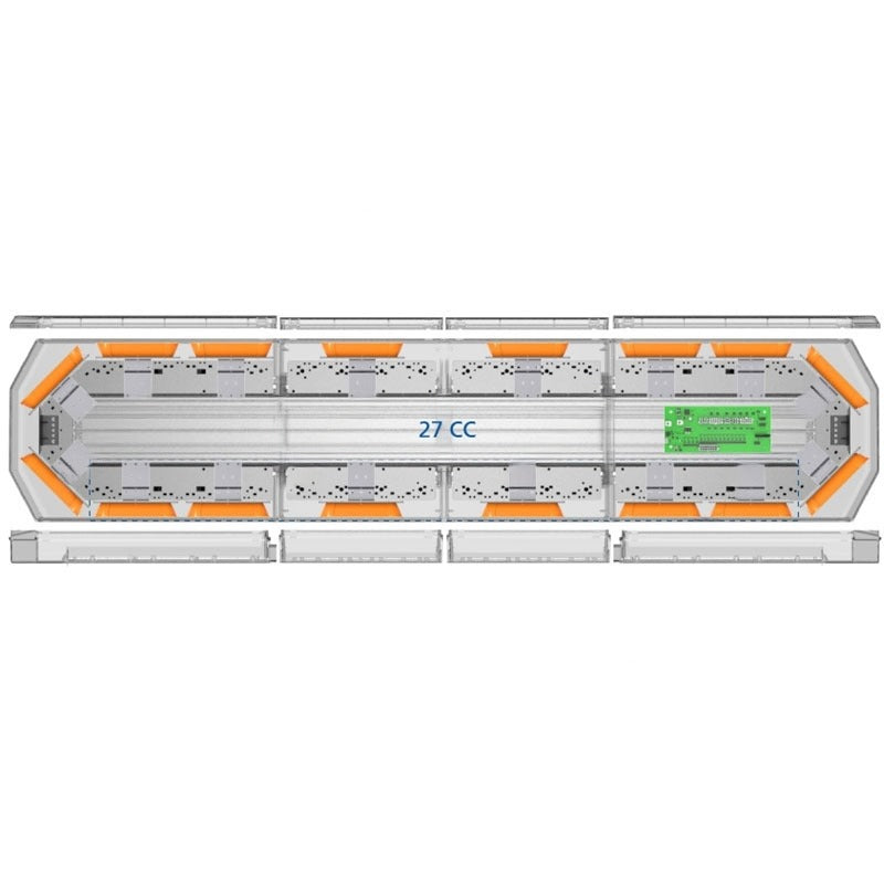 27-00009-E : LIGHTBAR 52' LED 12VDC (AMBER) - motofork