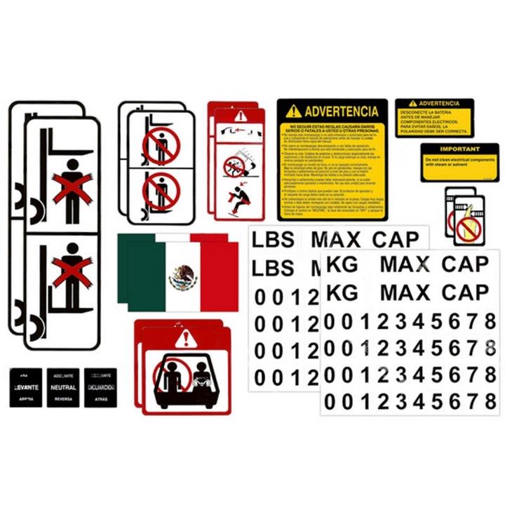 DECAL-KIT-SPANISH : UNIVERSAL DECAL KIT (SPANISH) - motofork