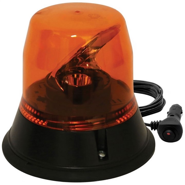 EB7813A-MG : ROTATING BEACON LED 12-24VDC MAG MOUNT (AMBER) - motofork