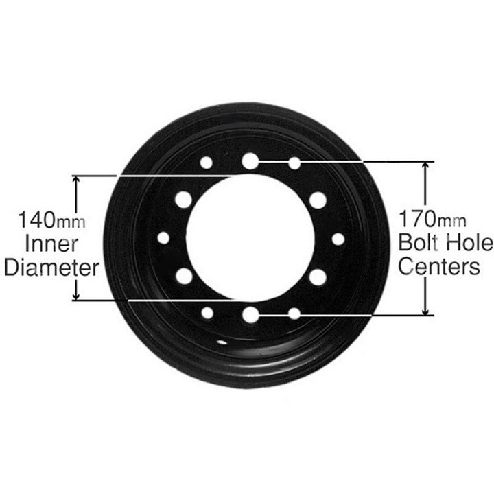 R650-2 : STEEL RIM ASSEMBLY - motofork