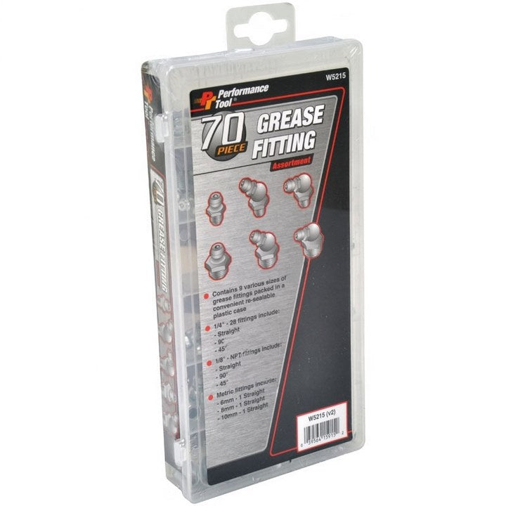 W5215 : GREASE FITTINGS (70 PK MIXED) - motofork