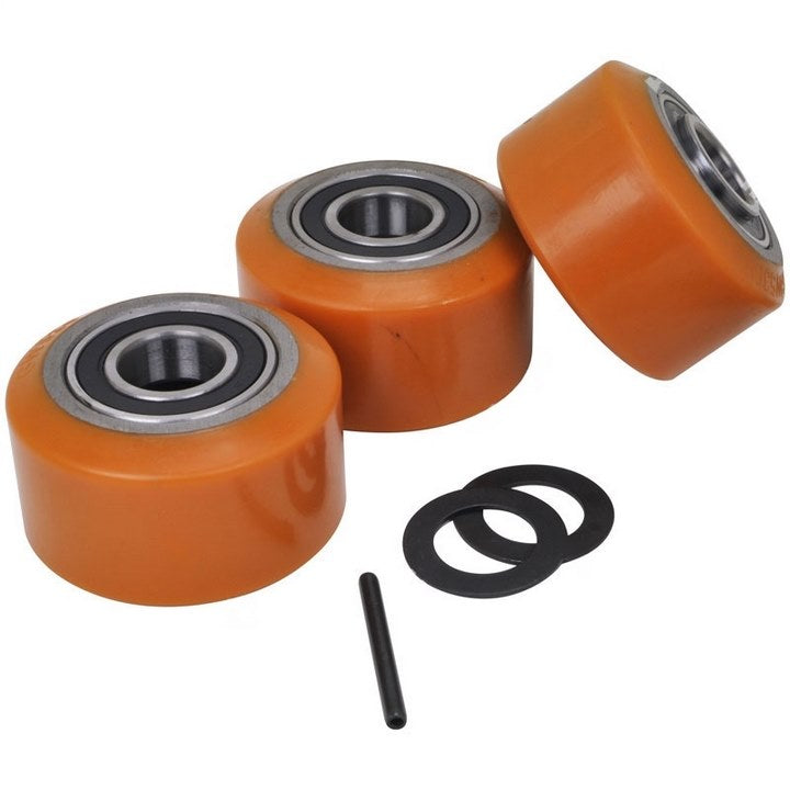 WH-748-KIT : POLY WHEELS (3)/BEARINGS 95D) - motofork